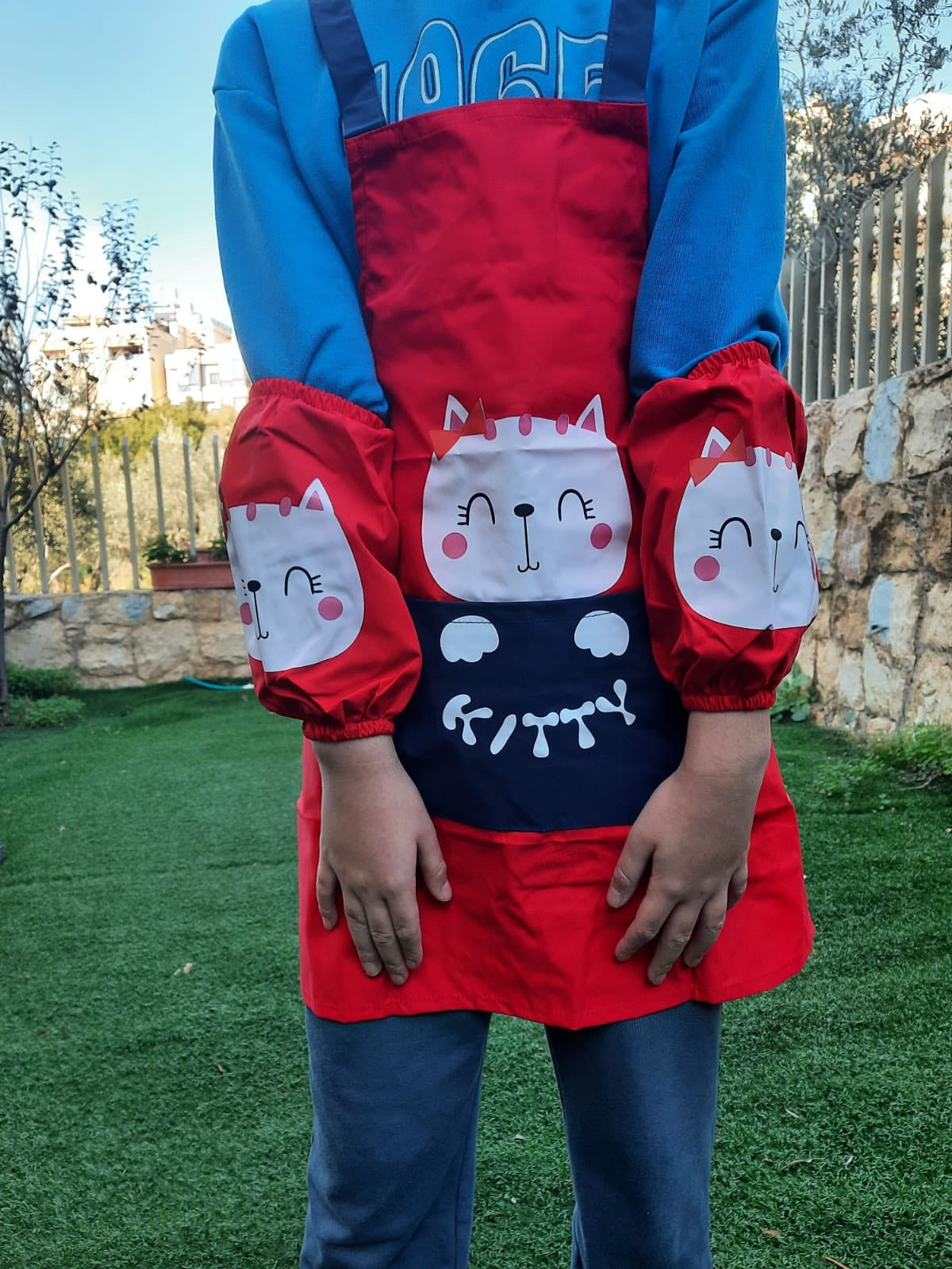 Painting apron with armwear
