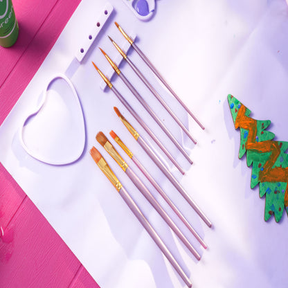 Silicone Painting Mat with Heart shaped Water Cup + Painting Box